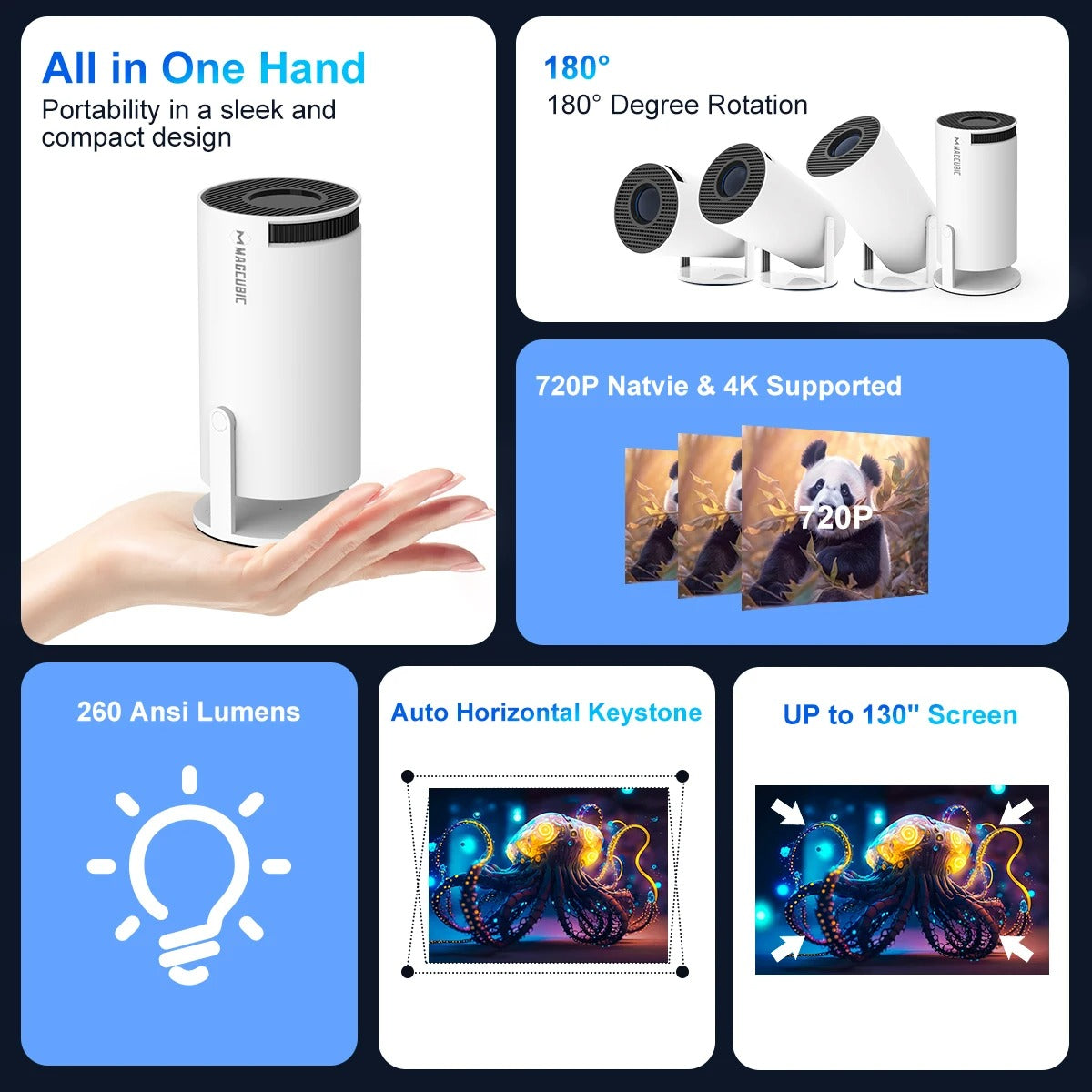 4k Portable Projector