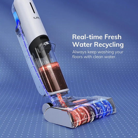 Cordless Smart Wet-Dry Cleaning Robot Mop